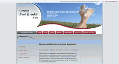 Desktop Screenshot of moorefootandankle.com